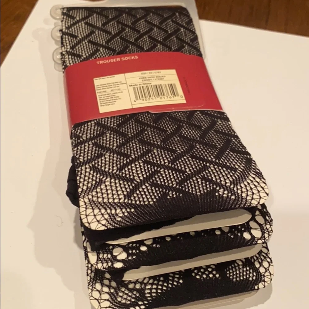 08:08 - Merona Fishnet/Lace Trouser Socks